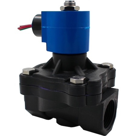 Gc Valves Solenoid Valve, 2-Way, 1 in Pipe Size, 120V/60V, 110V/50V, Diaphragm, Pilot Operated, Nylon, NBR S211GF02NPFG9